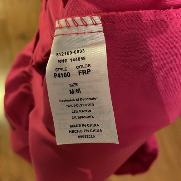 Adar Pro raspberry coloured scrub pant. - Picture 5 of 6